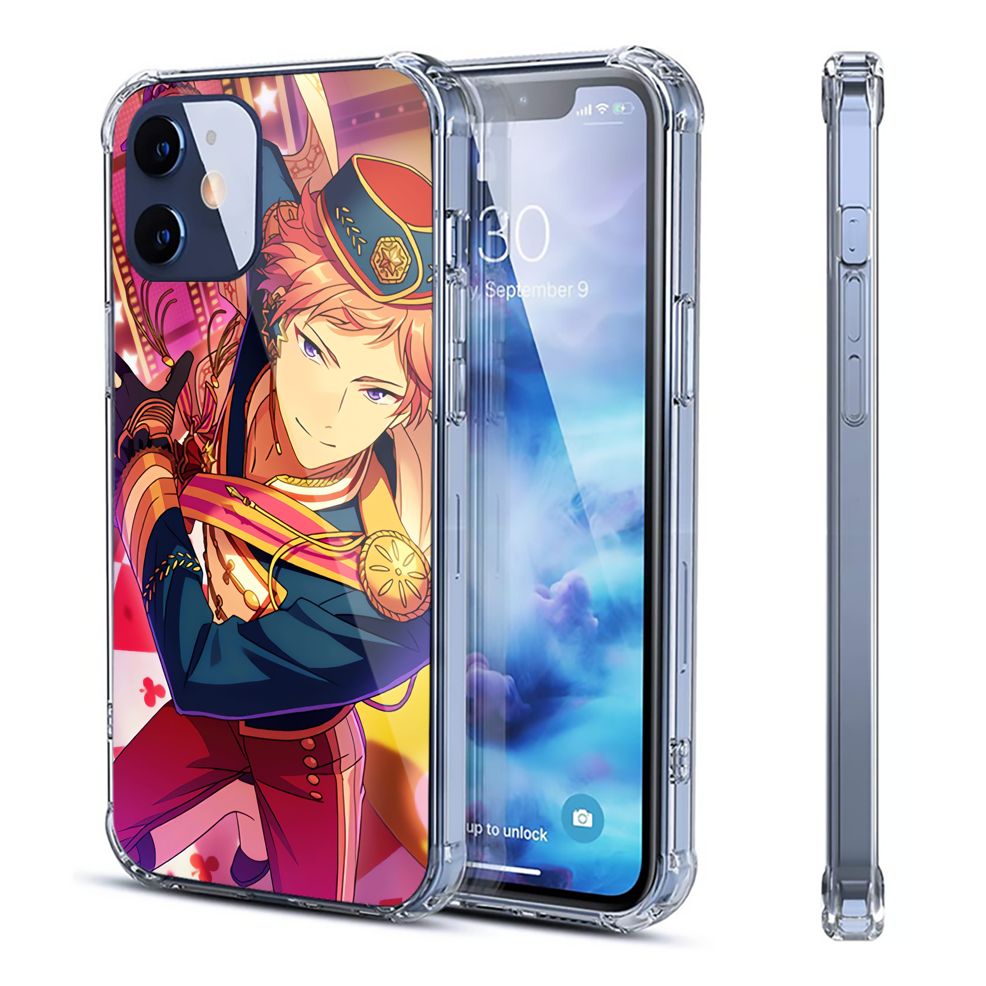（画像用） あんさんぶるスターズ! Ensemble Stars 【iPhone 12シリーズ対応】透明スマホケース（クリアソフトケース）